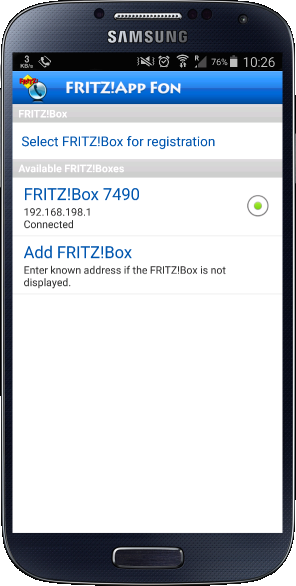 FRITZ!App Fon konfiguracja aplikacja VoIP telefon smartfon android
